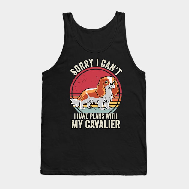 Funny Cavalier King Charles Spaniel Dog Quotes Tank Top by Visual Vibes